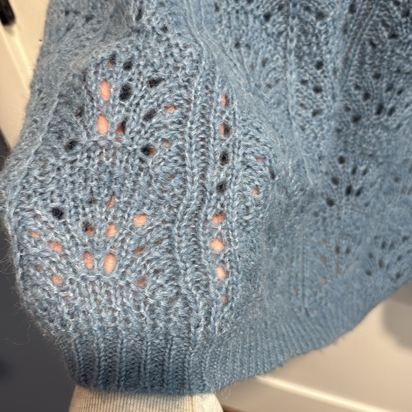 Isaac Jumper Blue Medium Mohair Merino - Picture 5 of 11